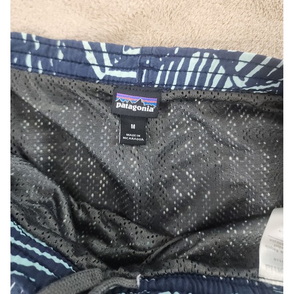 Patagonia Swim trunks Men Size Medium Waist 36 Blue Mesh Lined Euc 7" - Picture 3 of 12